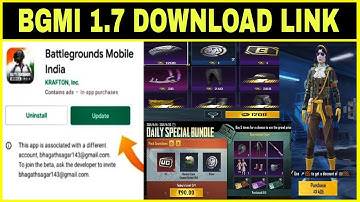 BGMI OFFICIAL 1.7 UPDATE LINK IS HERE😍 || DOWNLOAD NOW 1.7 VERSION🔥