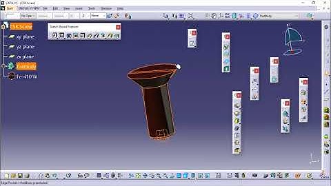 Screw Jack Assembly in Catia V5 - Washer And CSK-Screw