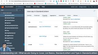 UI5 2019 Week 3.3 Overview, UI5 List Basic, StandardListItem and Type in StandardListItem