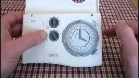 Honeywell Chronotherm programmer user instructions