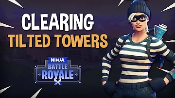 Clearing Tilted Towers! Fortnite Battle Royale Gameplay - Ninja