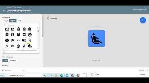 android studio asset launcher icon generator