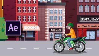 Bike Animation In After Effects | Tutorial screenshot 5