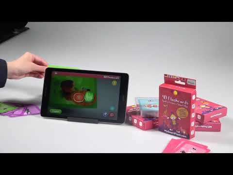 2020 Multi-language ar 4d flashcard card game for kid learning