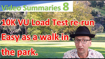 Video Summary of a Performance Engineering Load Test re-run with 10,201 Virtual Users.