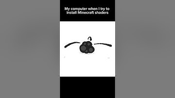 My computer when I try to install Minecraft shaders #shorts #minecraft