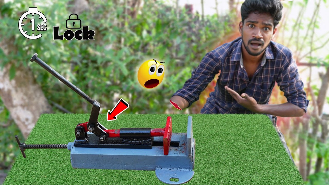 DIY Vise | இது பக்கதுல மட்டும் போய்டாதீங்க SIr🤯 | 1 Second Lock |Mr.Village Vaathi