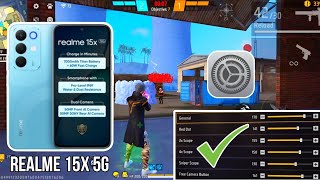 Realme 15X 5G Free Fire Sensitivity Settings L Realme 15X 5G Free Fire Headshot Settings
