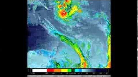 Time lapse false colour temperature satellite images, Australia East (1080p).
