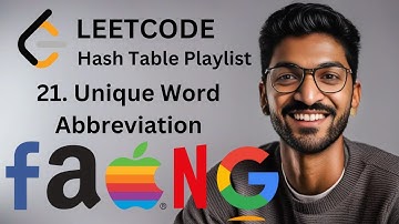 288. Unique Word Abbreviation | #21 | HashTable Playlist #hashtable #leetcode #algorithms