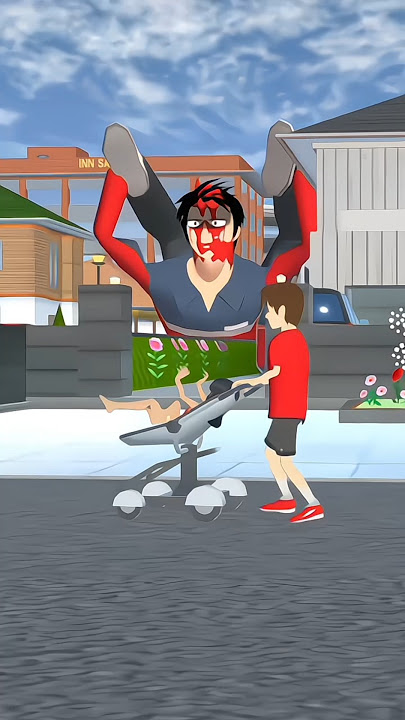 The giant paramedic monster is coming to Mio and Yuta house #sakuraschoolsimulator #monster