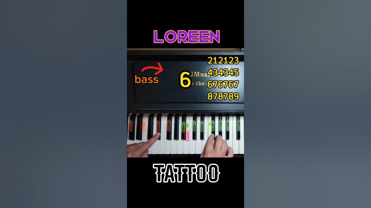 Loreen tattoo piano tutorial