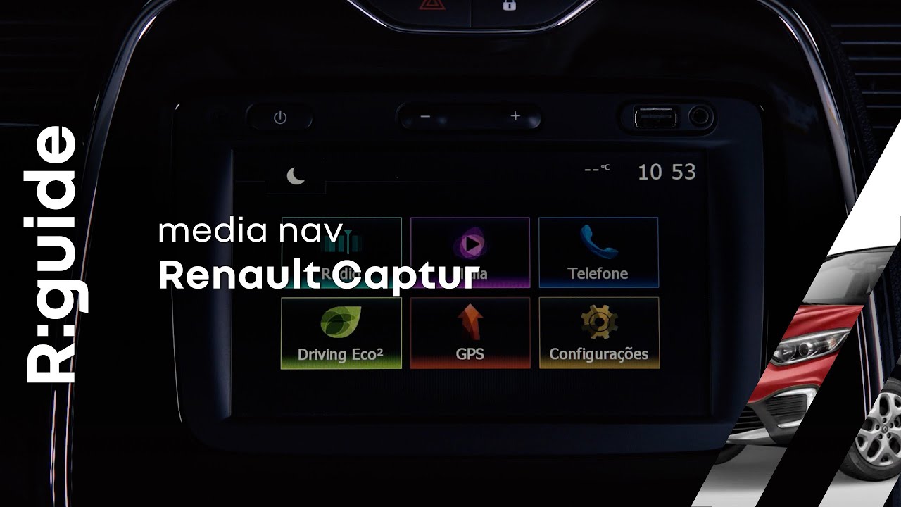 Renault Captur Menu MEDIA Nav YouTube
