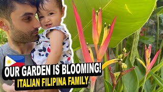 OUR GARDEN IS BLOOMING! HOUSE TOUR BEFORE BIG MAKEOVER! ITALIAN FILIPINA FAMILY