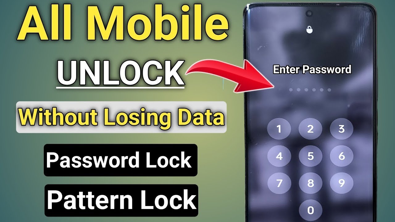 How To Unlock Forgotten Pin/Password On Android Mobile Without Losing ...