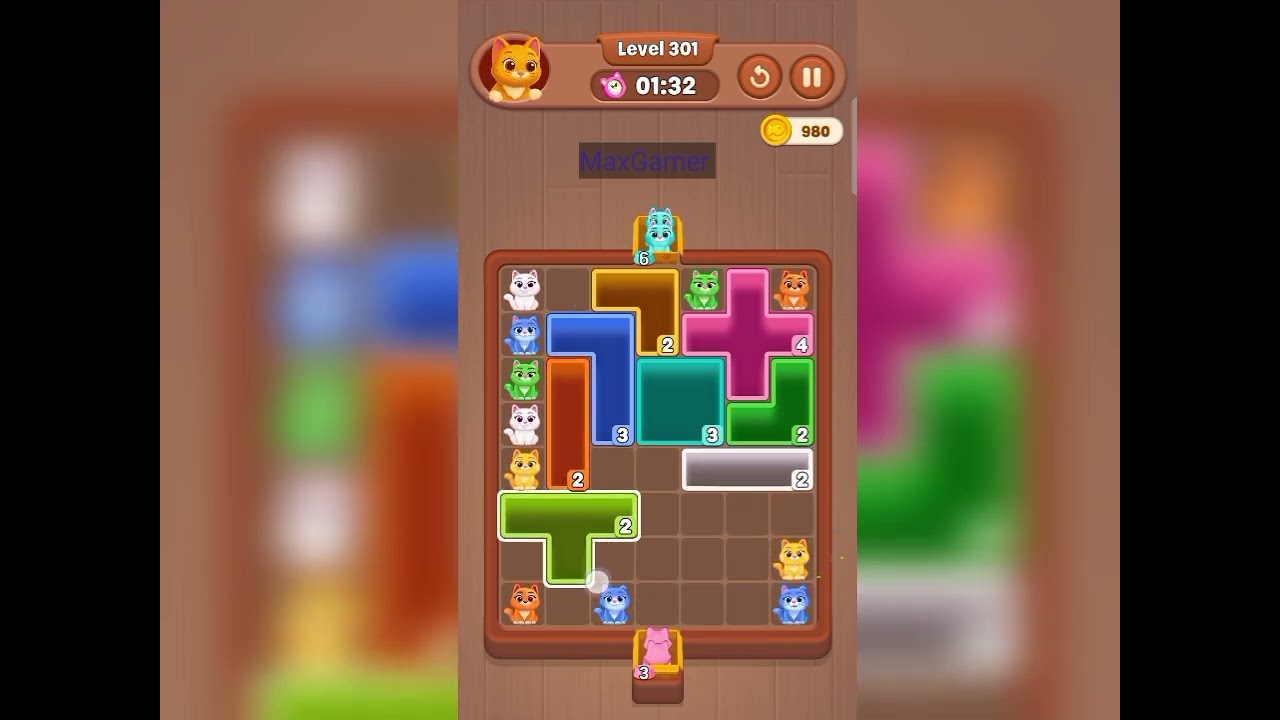 Catdom Color Hole level 301 gameplay walkthrough solution 