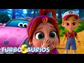 Turbosaurios - ¡Hay que alcanzar un tren! - Episodio 18 - Dibujos Animados en Español 🔥