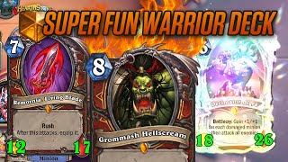 WARRIOR IS A TOP LEGEND CLASS OKAY?! (and its fun) | Savjz Hearthstone