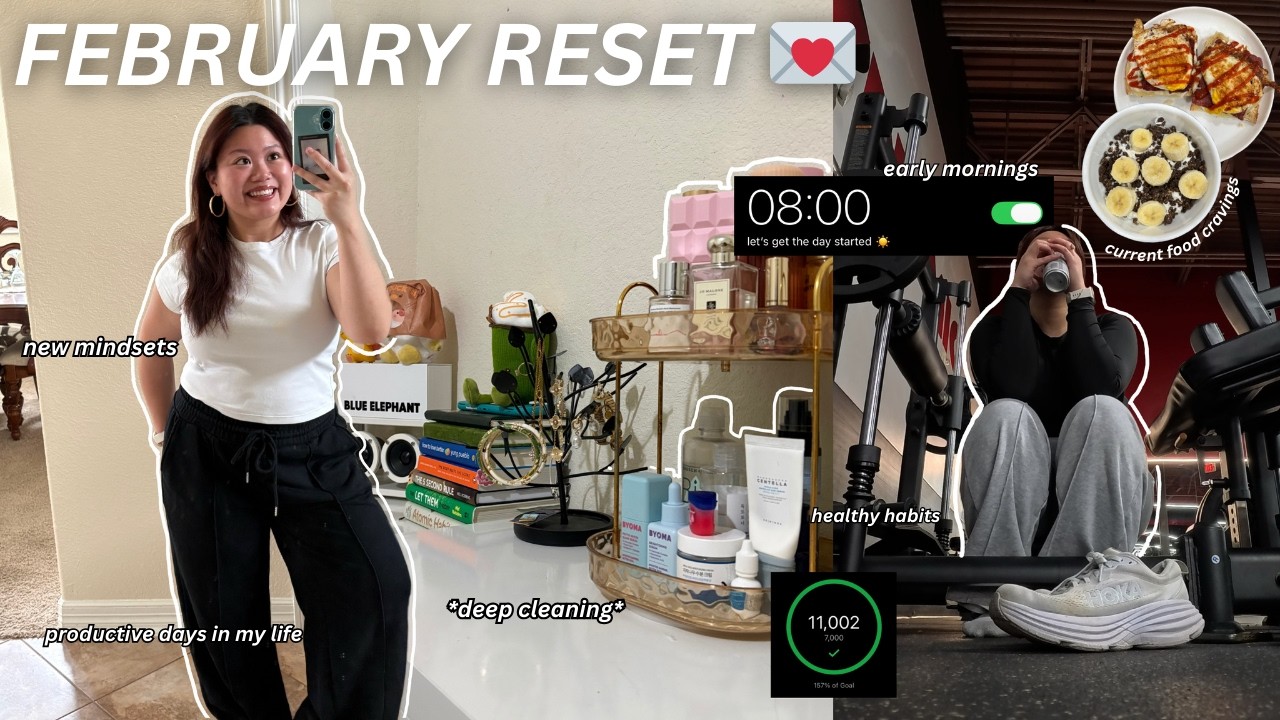 GETTING MY LIFE TOGETHER VLOG 💌 | new mindsets, early mornings, deep cleaning + current fixations