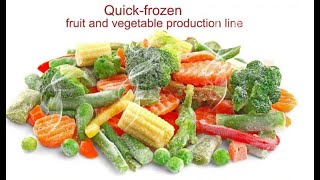 2022 Frozen fruit cubes processing line mixed frozen sweet fruit and vegetables processing line