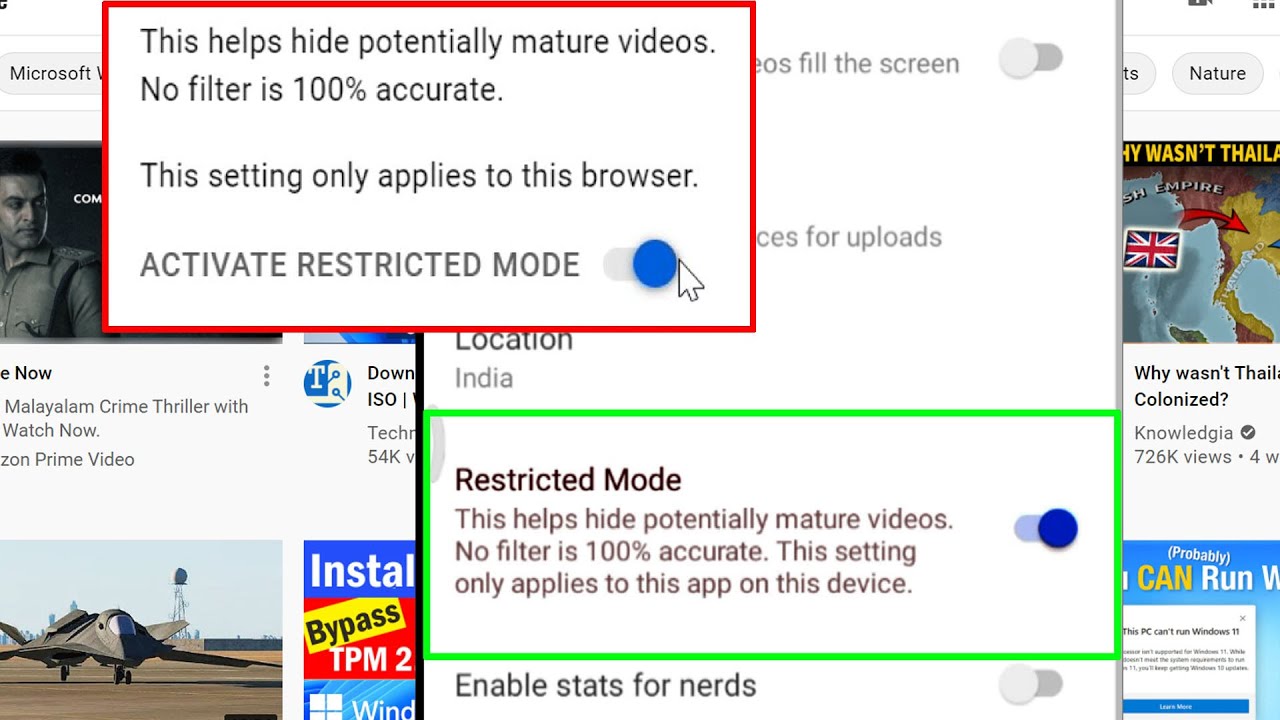 How to Block Adult Content on YouTube for your kids on your Mobile and PC pic