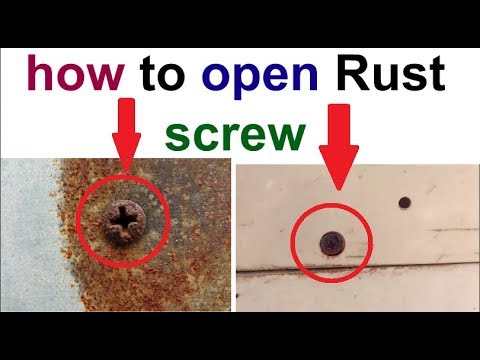 how to open rust screws from washing machine freeze refrigerator microwave all tricks and tips