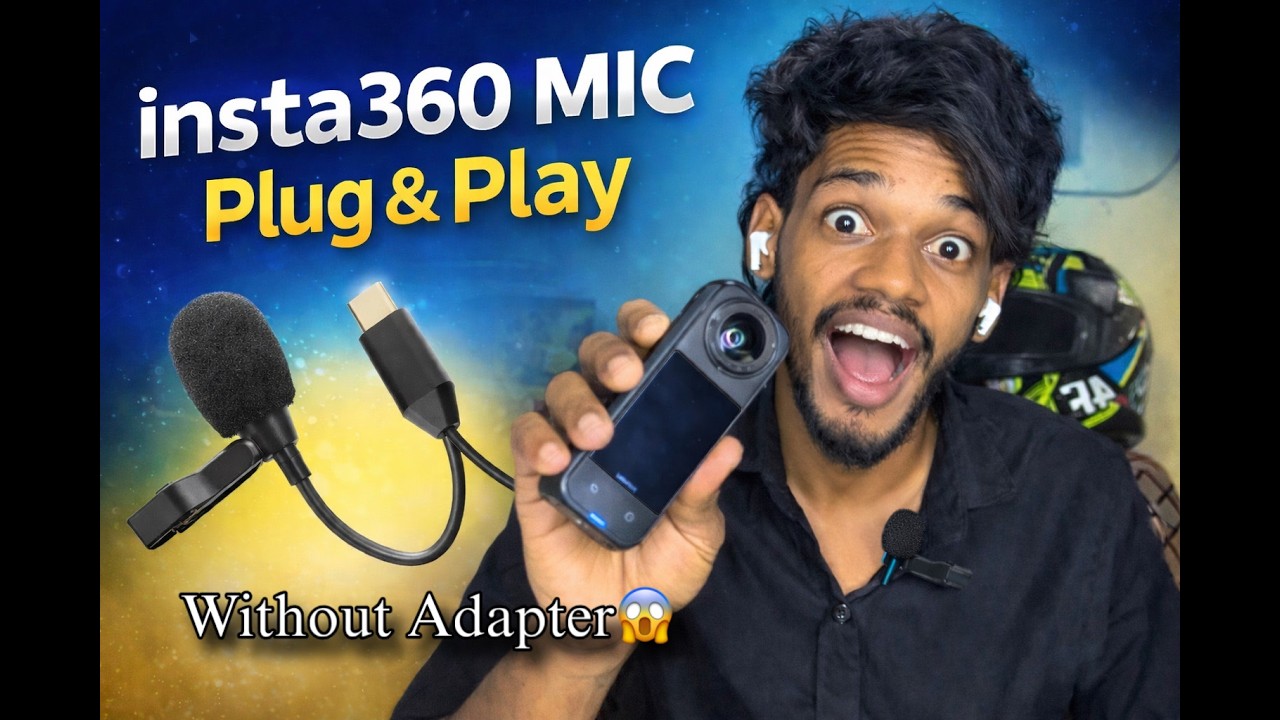 Insta 360📷 Plug&Play | Mic setup✅ | TAMIL | Without Mic Adapter💯#insta360mic #insta360 #lavaliermic 