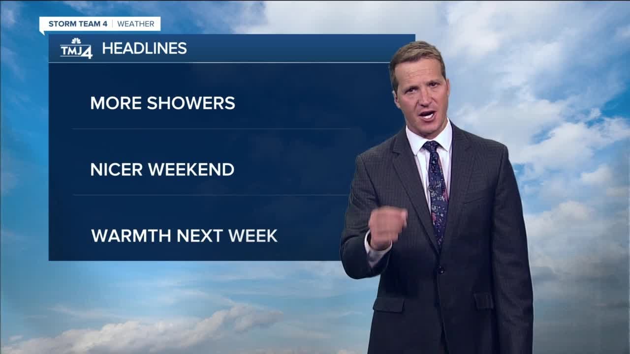 More showers possible but nice weekend ahead - YouTube