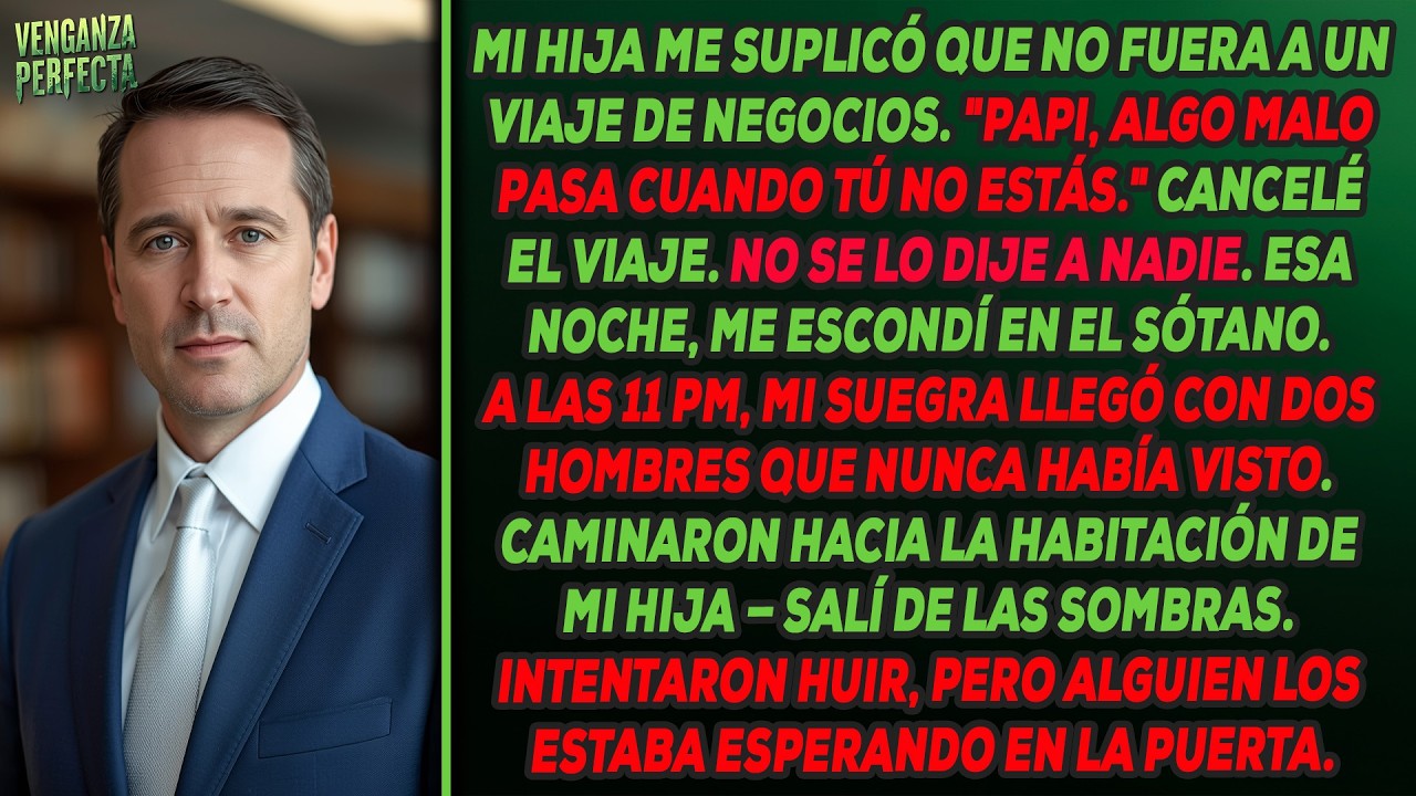 Mi hija dijo: 'Pasan cosas malas cuando te vas'. Cancelé mi viaje y me escondí en la casa.