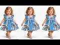 Baby frock design cutting and stitching #fashion #frock #viral #babyclothes #diy / tips and tricks 