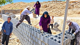 🏡 Rural Lifestyle | Ashraf's Return from the Qeshlaq and Construction of a Sheepfold 🐑