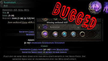 [PoE2] Blashpemy bug - "Missing socketed spell" fix