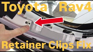 How To Replace Rear Hatch Door Trim Retainer Clips On Toyota Rav4