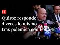Quiroz replica a Poduje tras polémica de recortes y reitera cuatro veces la misma respuesta