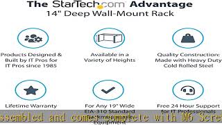 StarTech.com 6U Wall Mount Network Rack - 14 Inch Deep (Low Profile) - 19" Patch Panel Bracket for