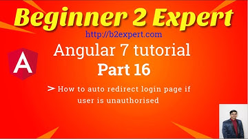 Angular Login Page part-4 : How to auto-redirect user to login page if unauthorized(401)