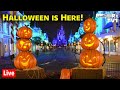 🔴Live: Halloween is Here at Magic Kingdom - Decorations are Up - Walt Disney World