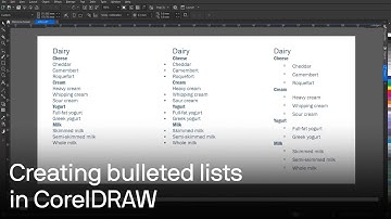 How to create, customize, and save bulleted & numbered lists in CorelDRAW | Tutorial