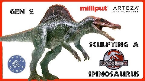 Sculpting the SPINOSAURUS from Jurassic Park 3 - DIY  1:18th scale dinosaur figure tutorial - GEN 2