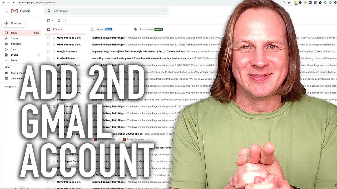 How to Add a Second Gmail Account - youtube