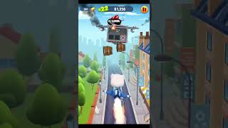 Talking Tom Gold Run Neon Angela and Raccoons Boss Fight Funny Race iOS Gameplay #Shorts #TalkingTom screenshot 5