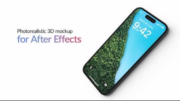3D Mobile Phone Mockup Video - After Effects Template