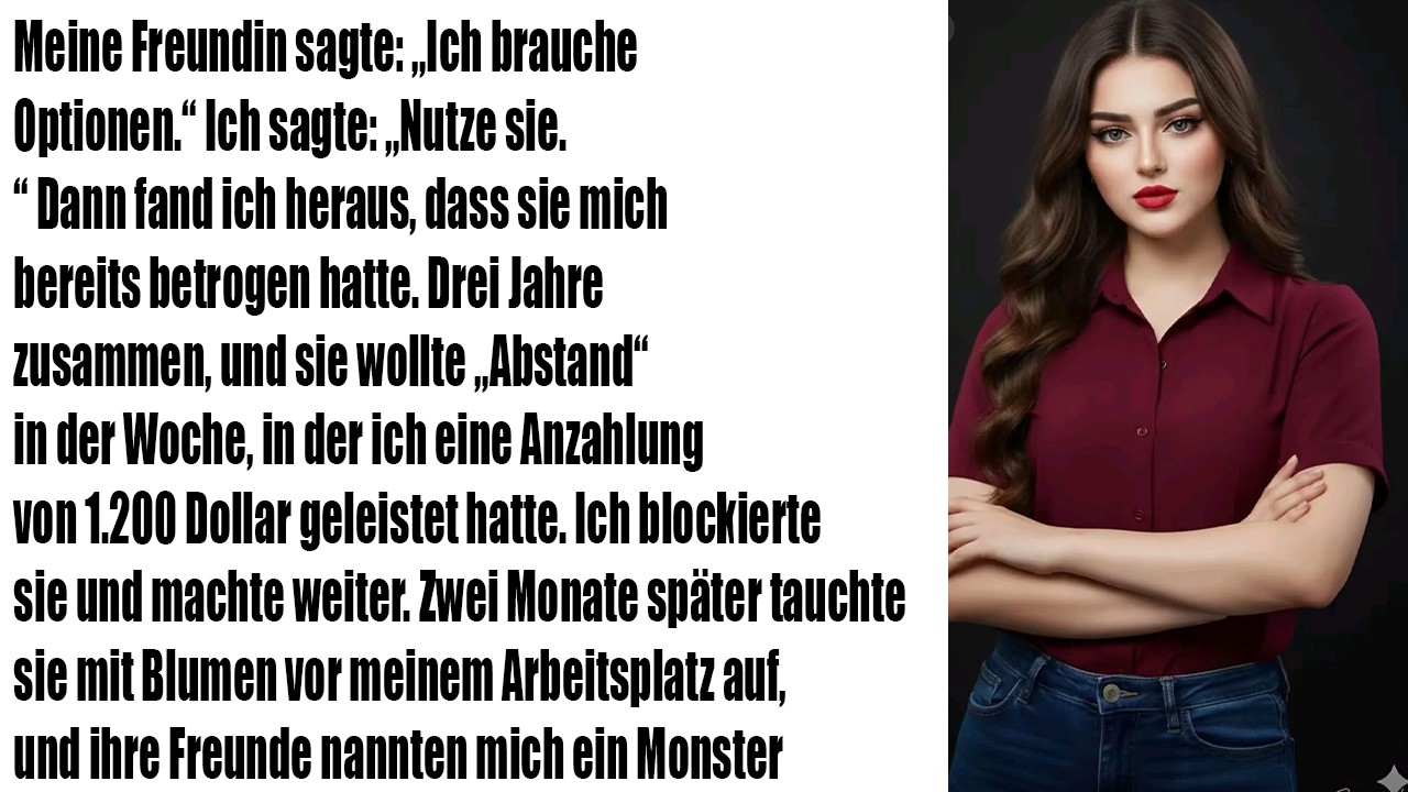 „Sie sagte: Ich brauche Optionen. Ich sagte: Nimm sie. Dann kam der Verrat ans Licht.“