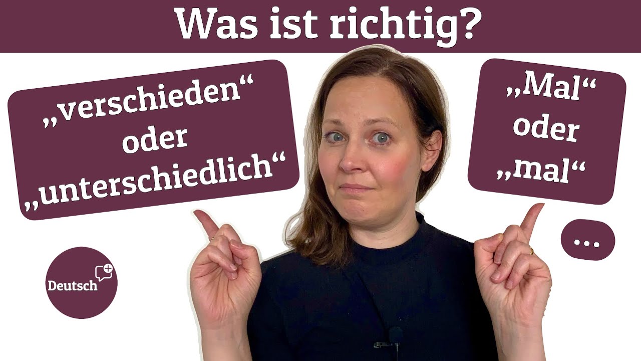 Kennst du den Unterschied? (Deutsch B2-C2)