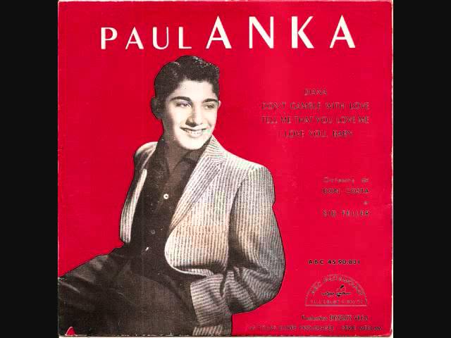 Paul Anka - Tell Me That You Love Me (1957) - YouTube