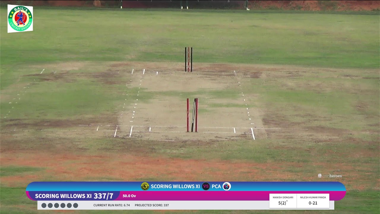 SCORING WILLOWS XI VS PCA