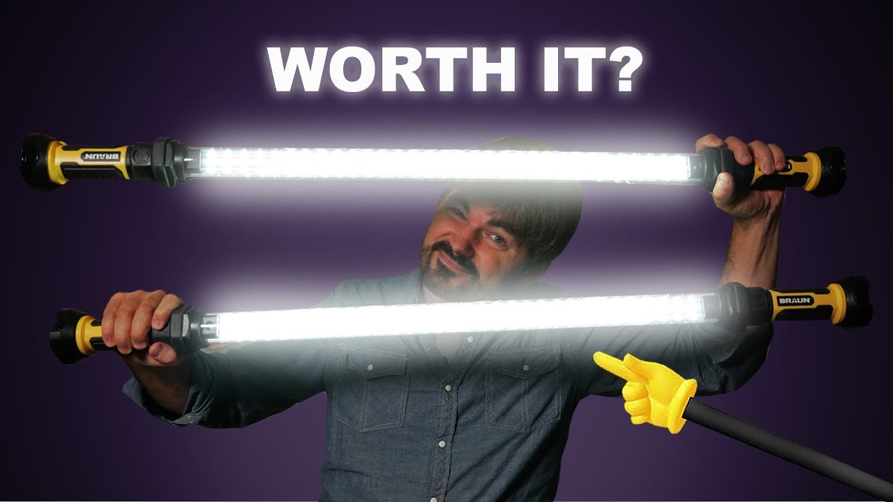 Harbor Freight Braun 2 in 1 35 LED Lights for Video! Review Test YouTube