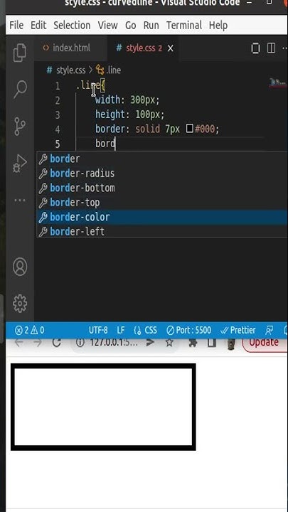 How To Create A Curved Line Using CSS - YouTube