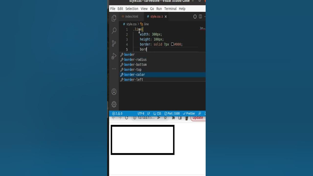 How To Create A Curved Line Using CSS - YouTube
