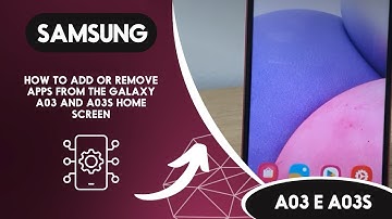 How to add or remove apps from the Galaxy A03 and A03s home screen